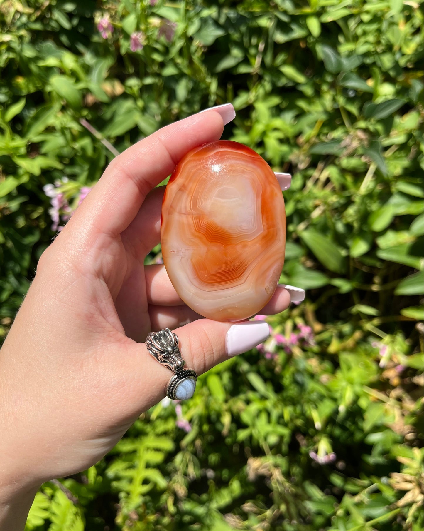 Carnelian Palm Stones