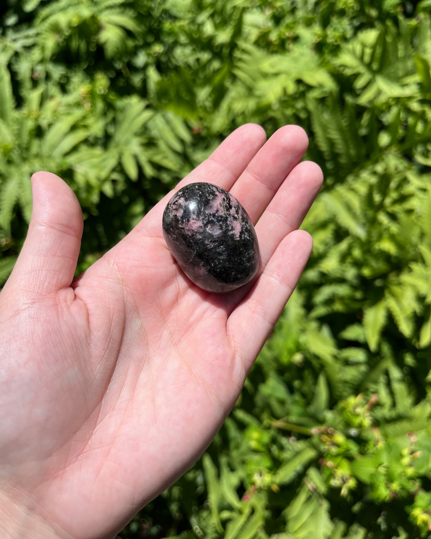 Rhodonite Palm Stones