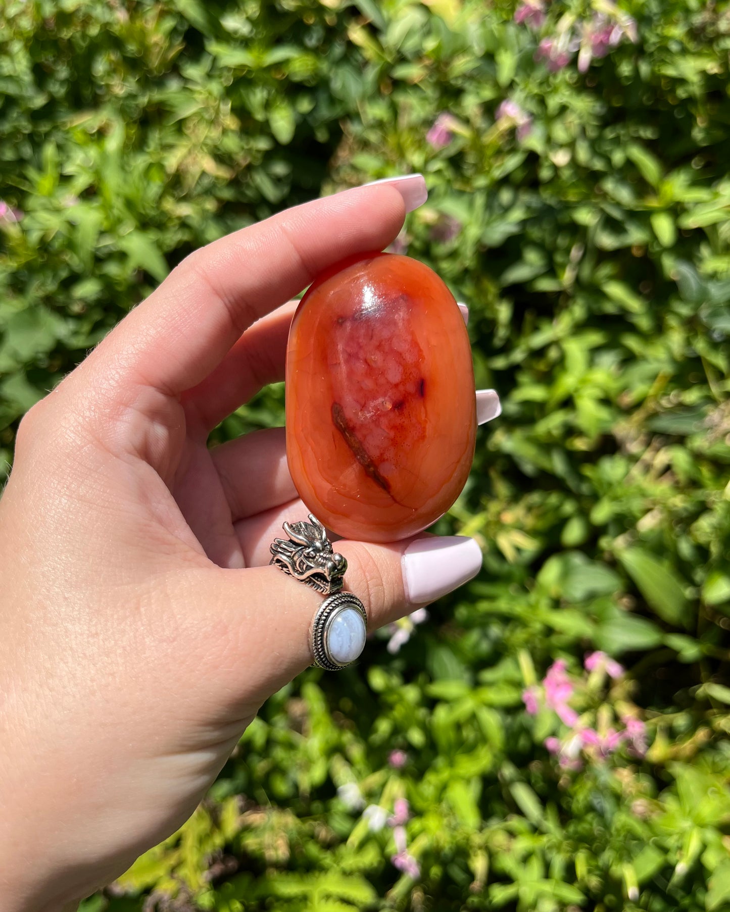 Carnelian Palm Stones