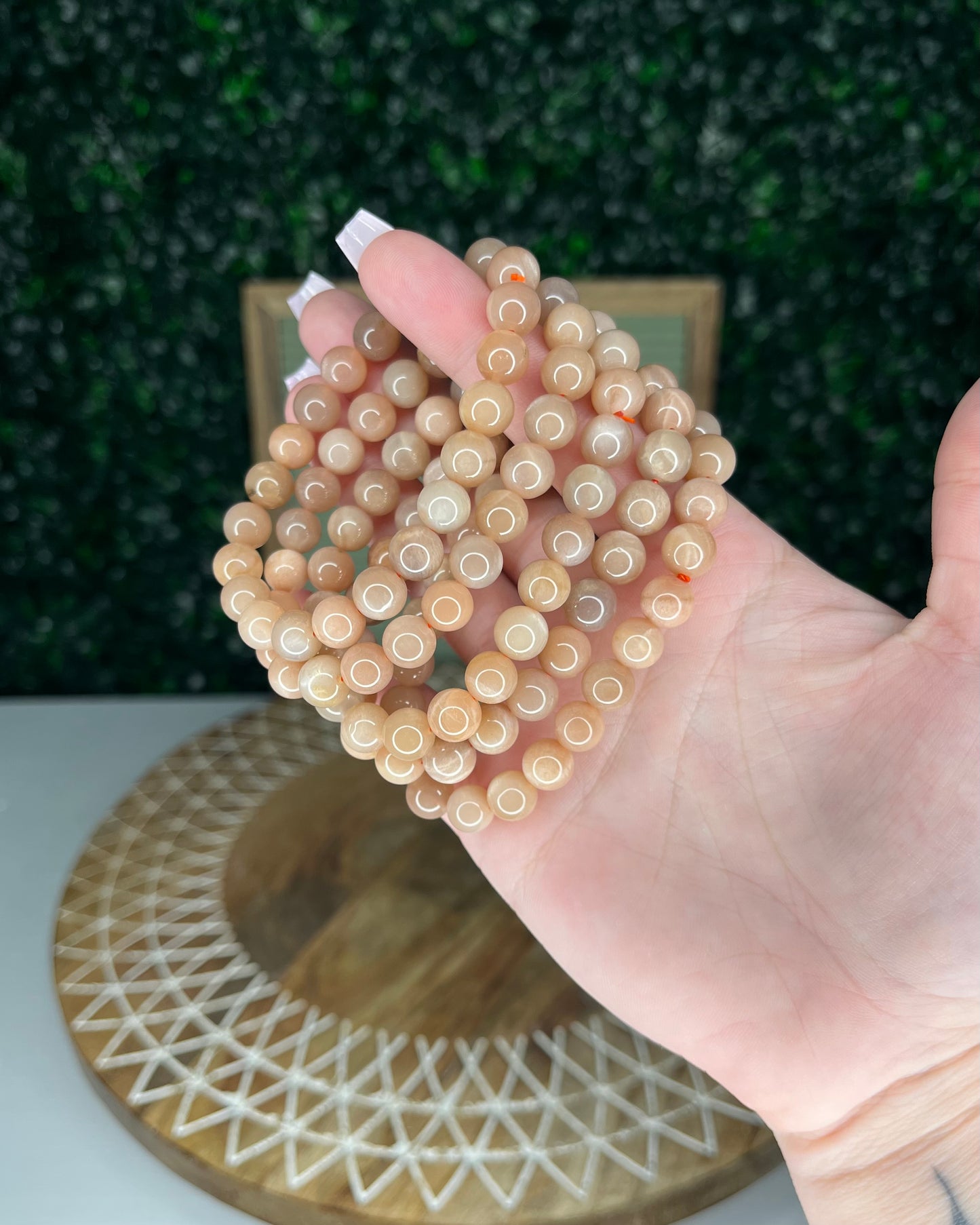 Peach Moonstone Bracelets