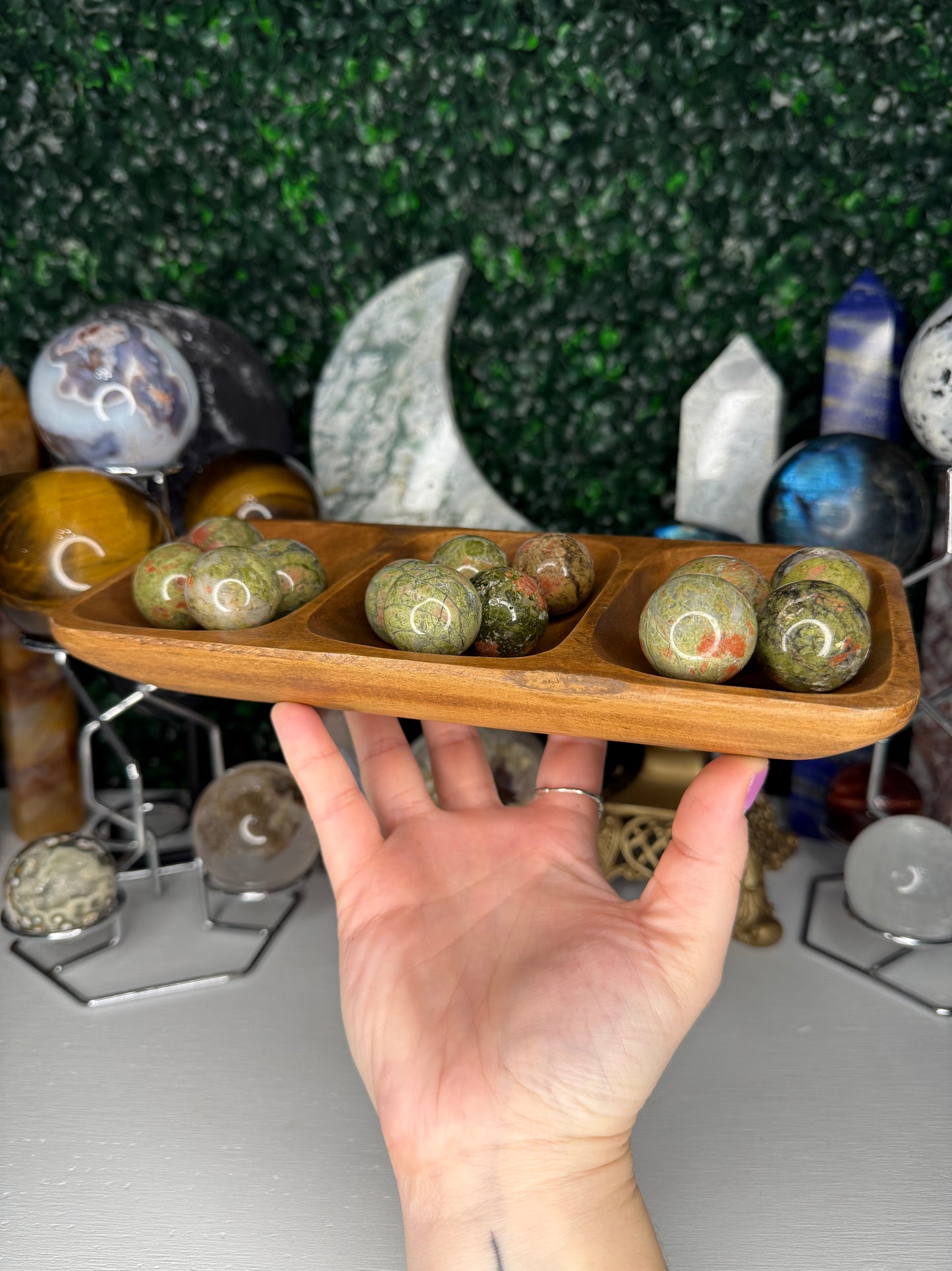 Mini Unakite Spheres