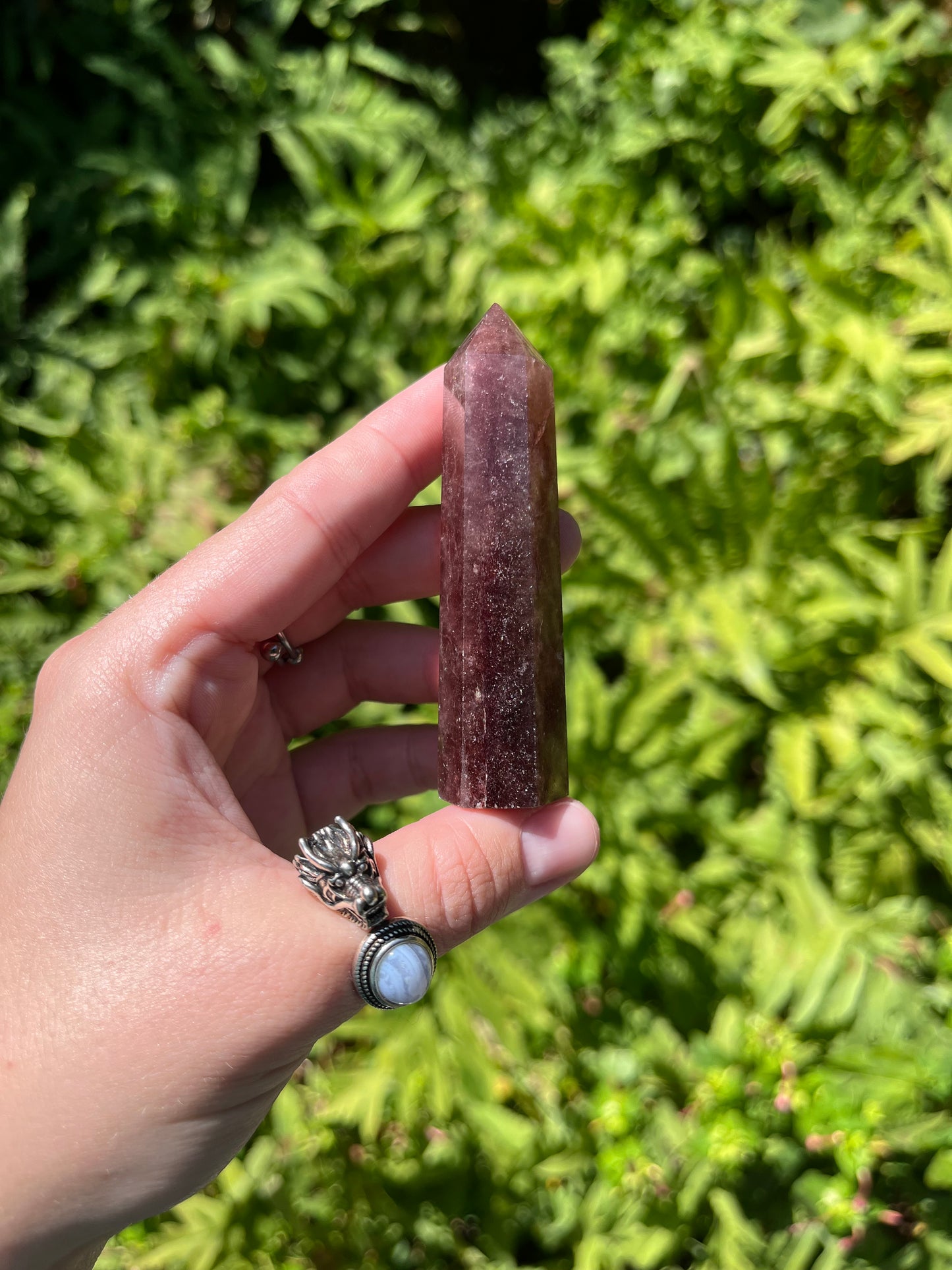 Strawberry Quartz Points