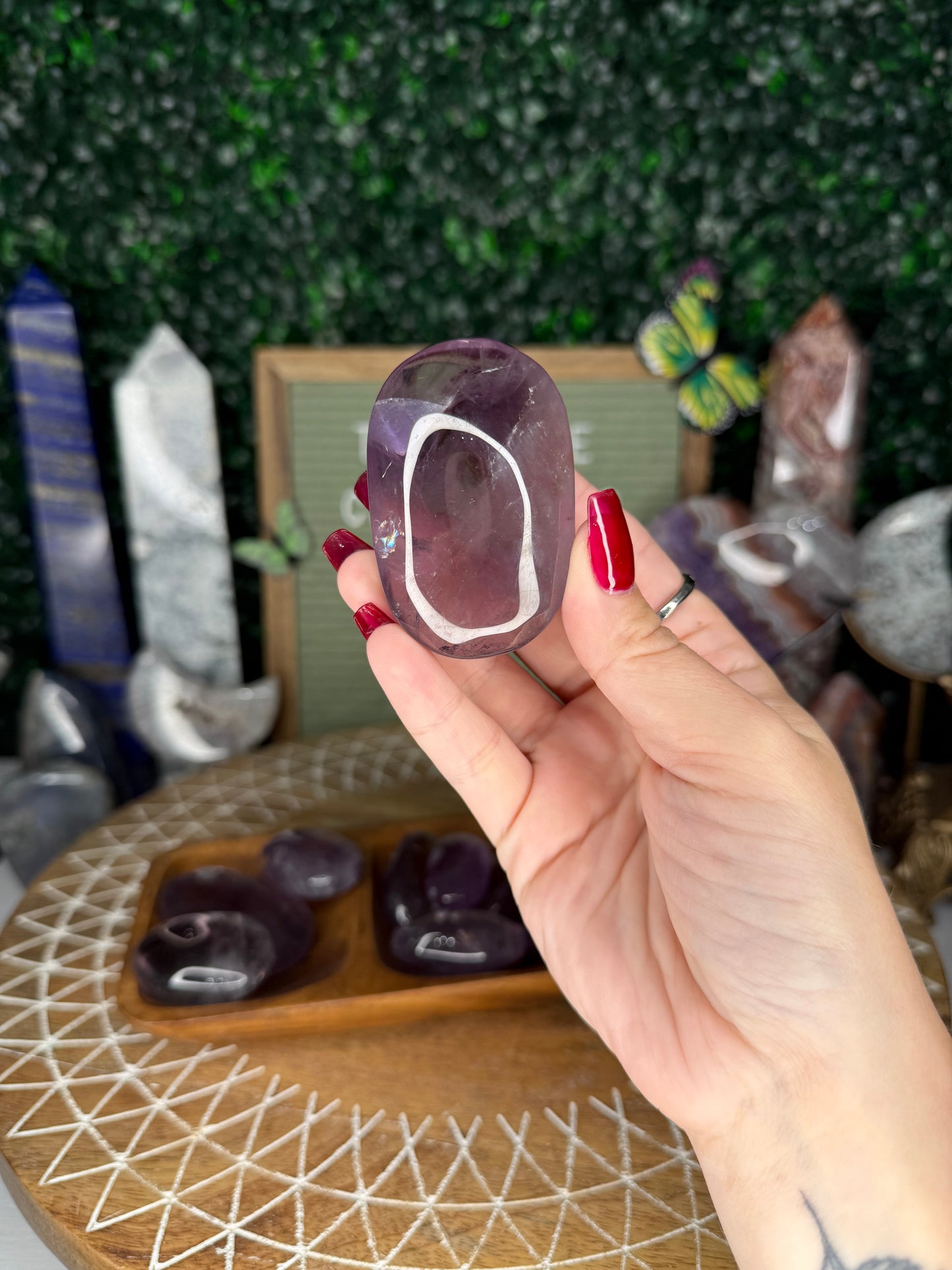 Amethyst Palm Stones