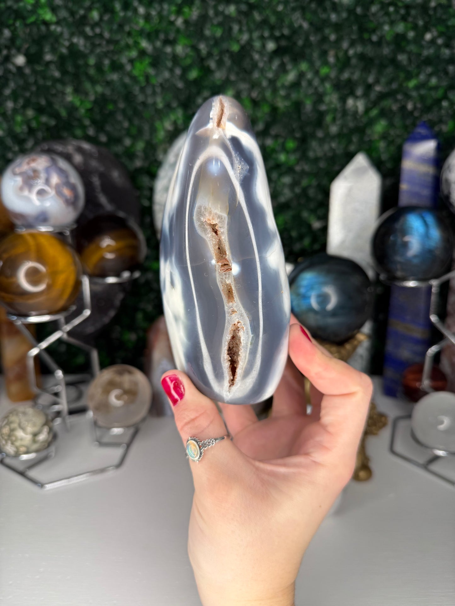 Orca Agate Freeforms