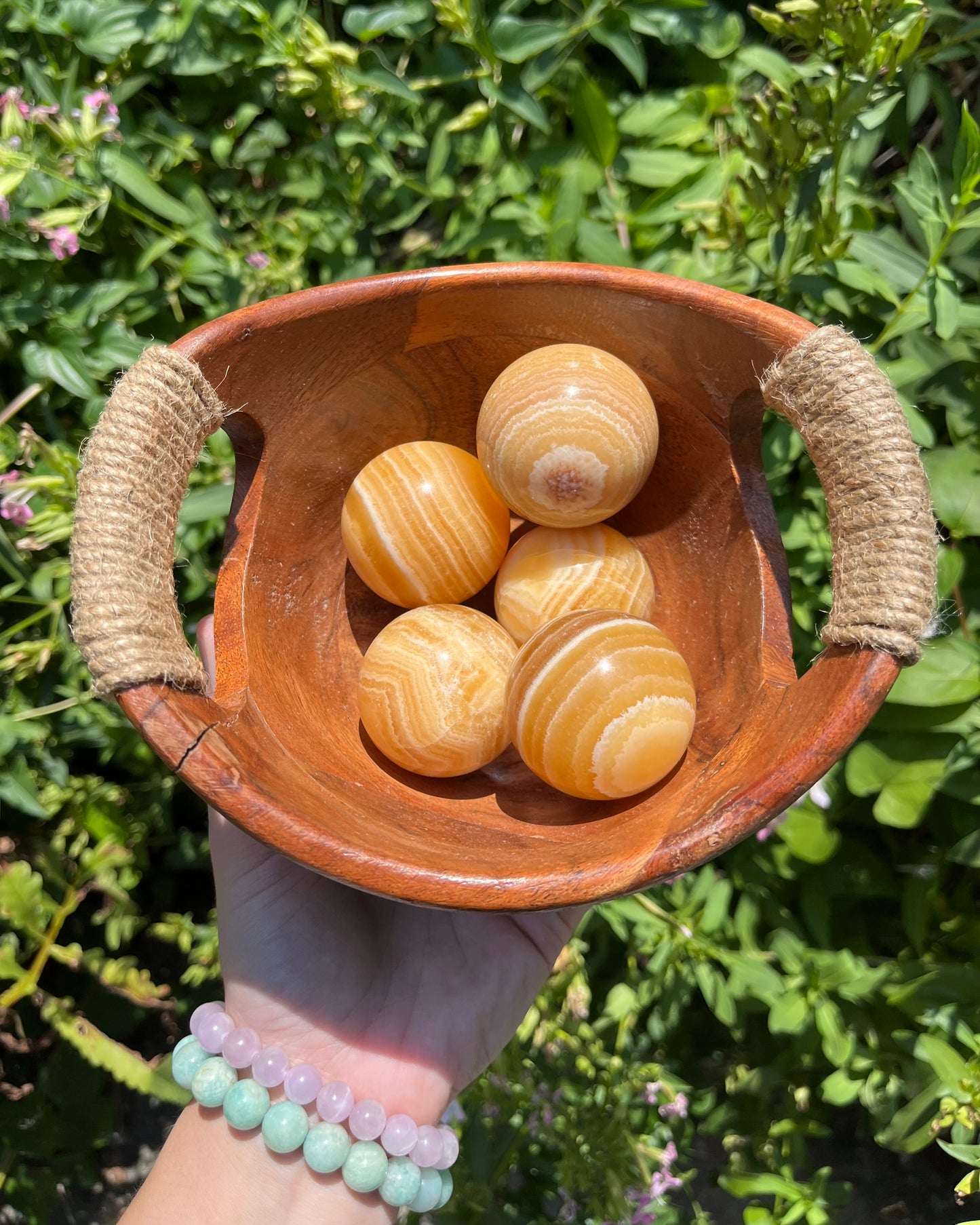 Orange Calcite Spheres