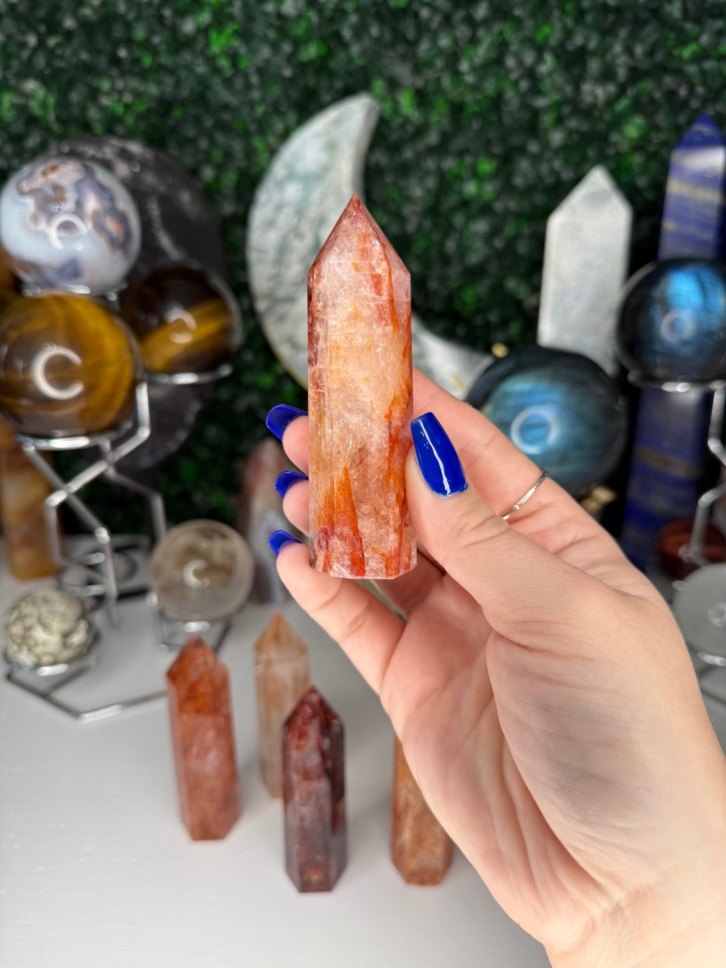 Fire Quartz Points