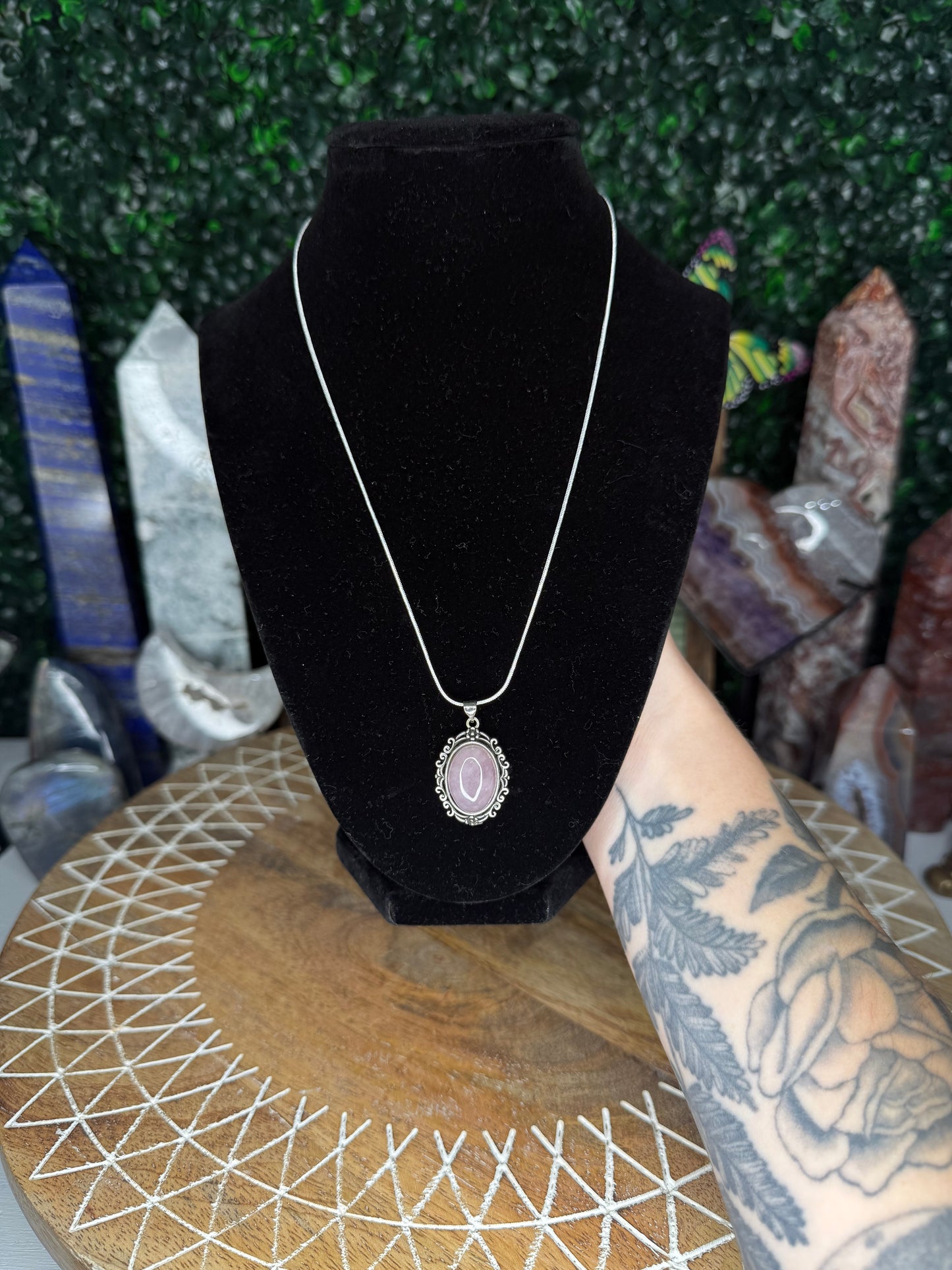 Purple Rose Quartz Necklaces