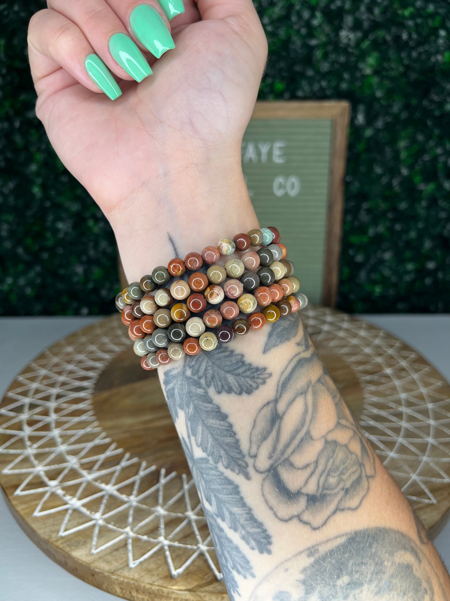 Polychrome Jasper Bracelets