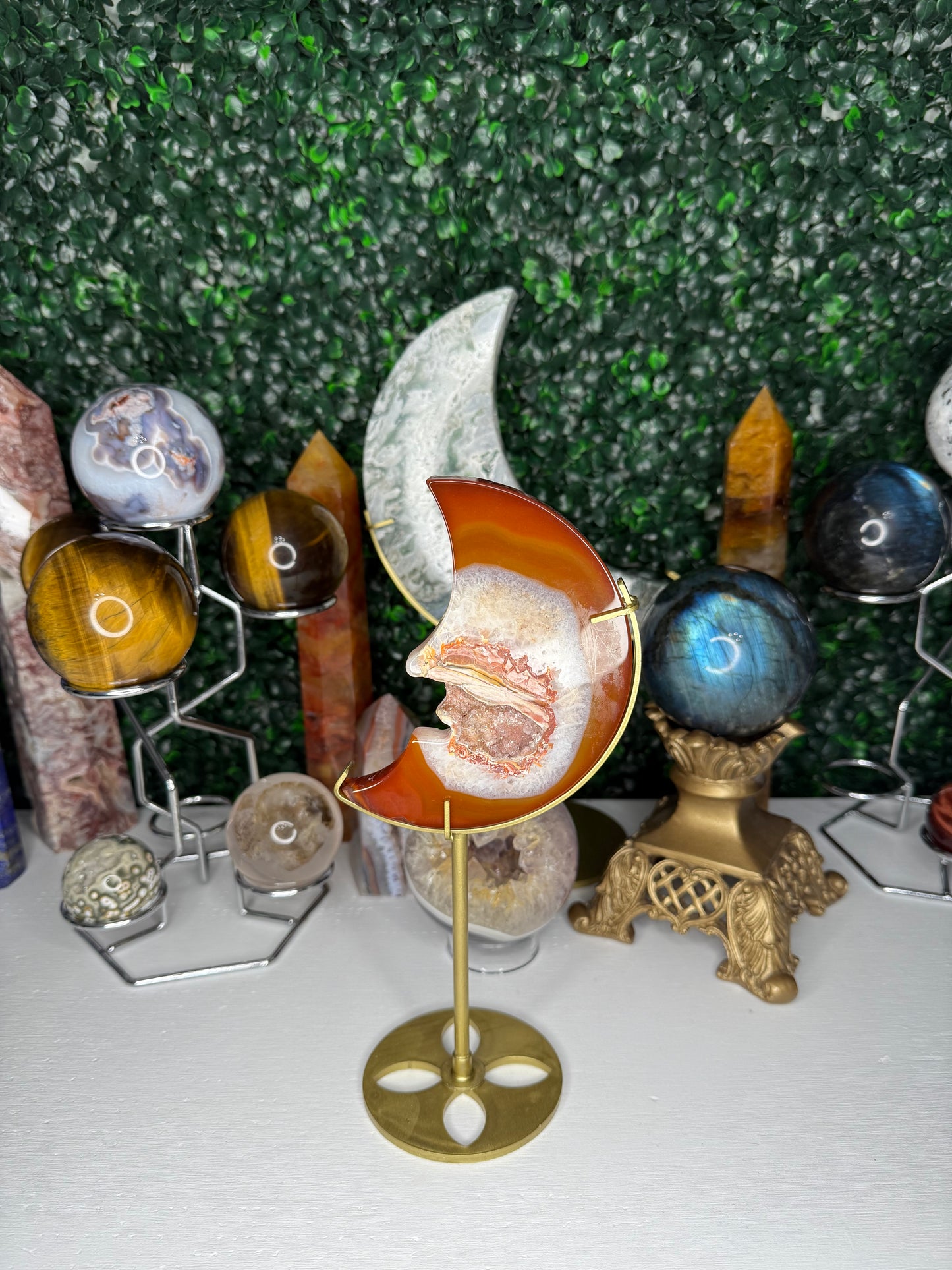 Carnelian Moon Face