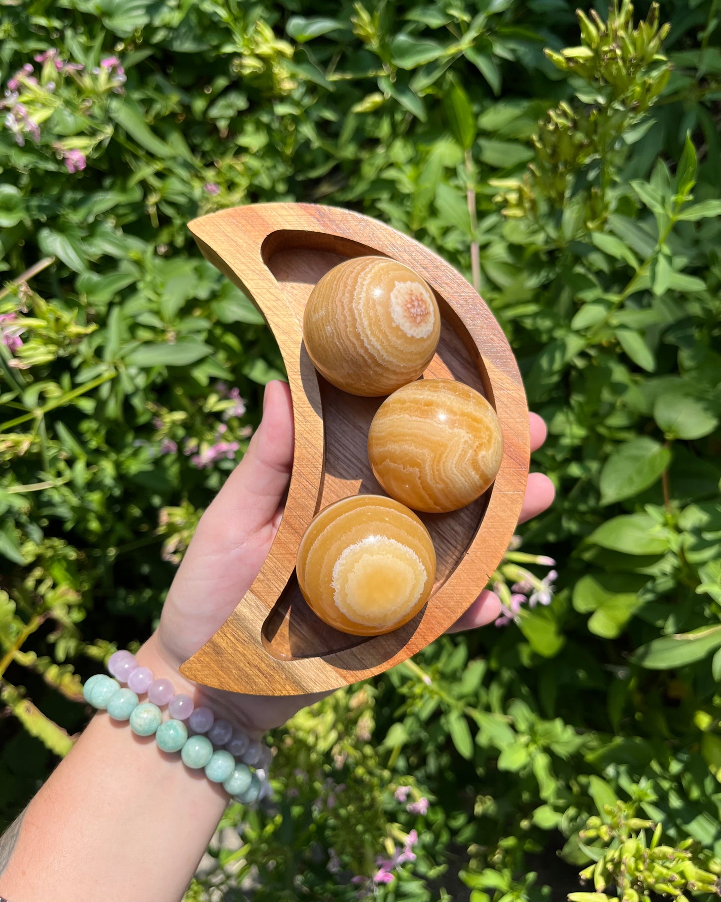 Orange Calcite Spheres