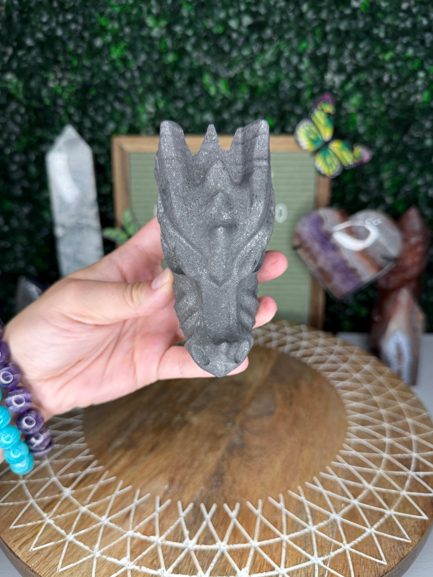 Shungite Dragon Head