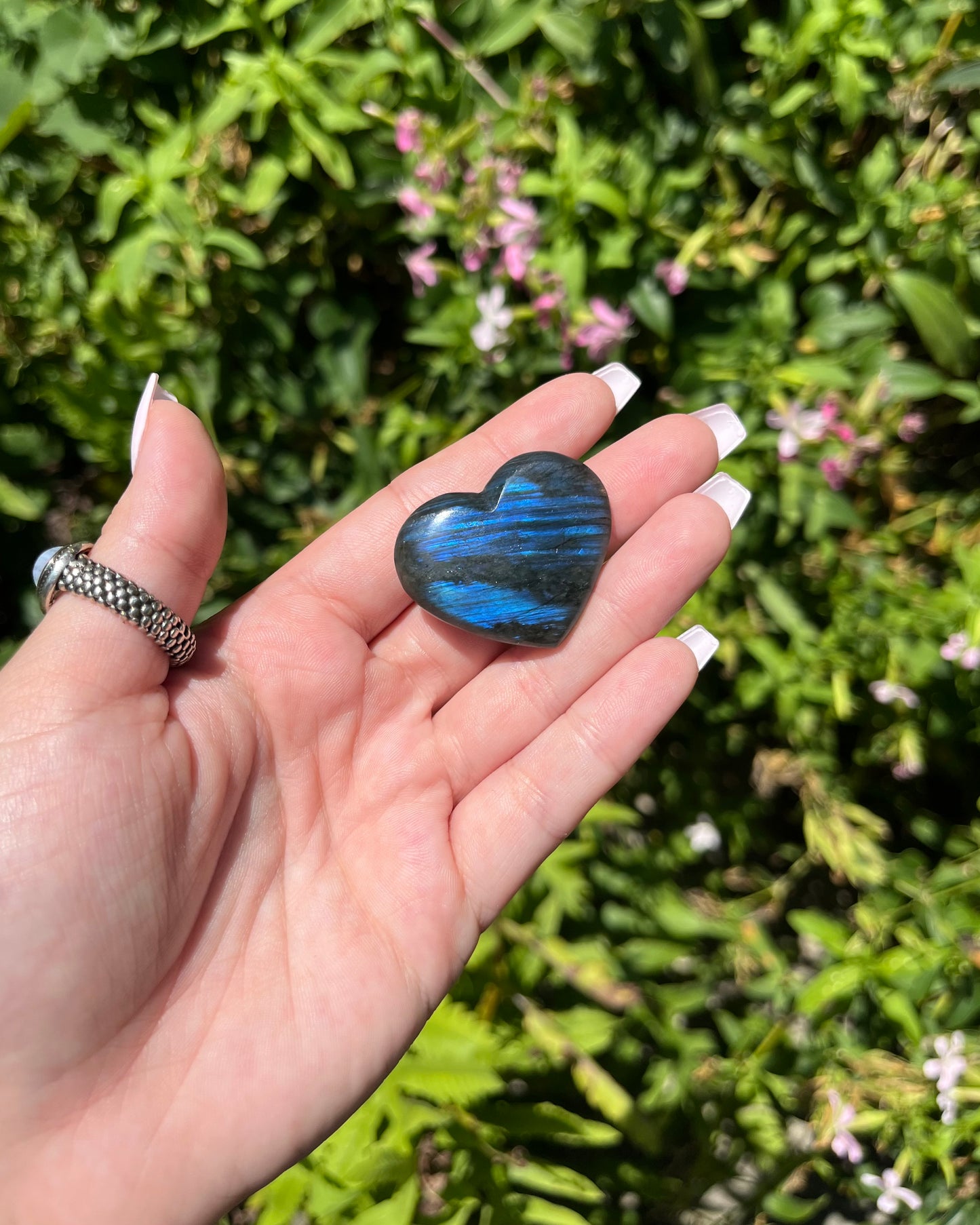 Labradorite Hearts