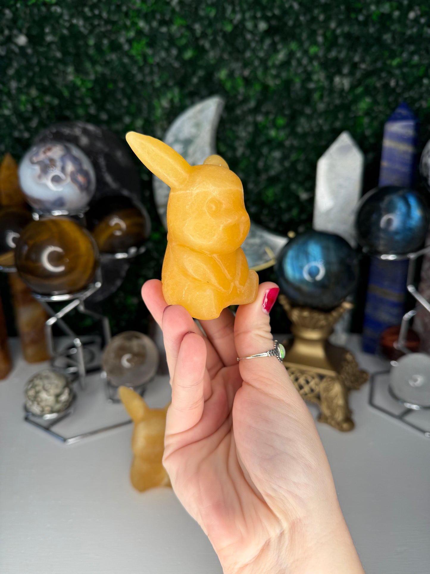 Orange Calcite Pikachus