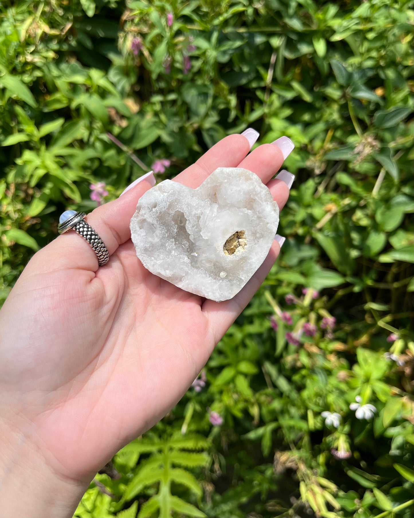 Druzy Agate Geode Hearts