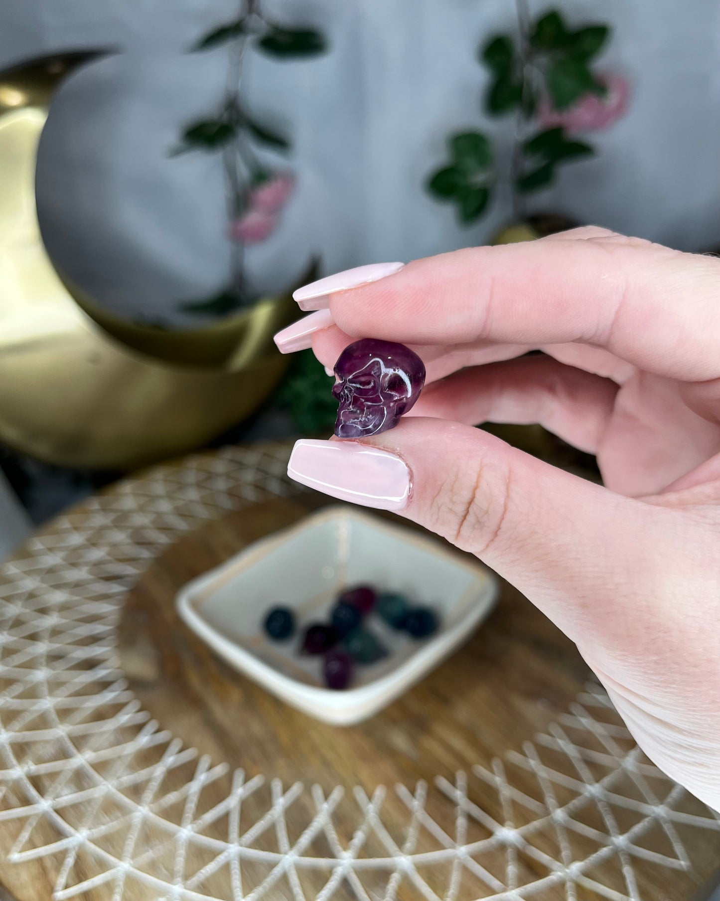 Mini Fluorite Skulls