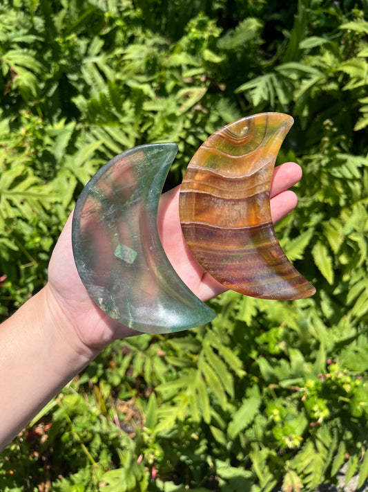 Fluorite Moon Bowls