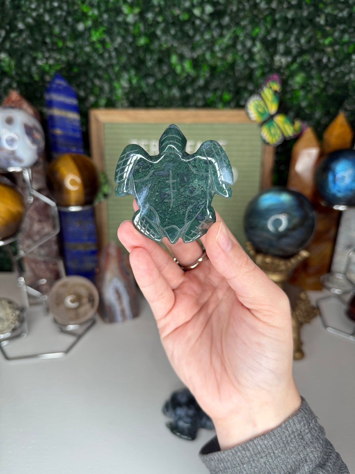 Moss Agate Turtles