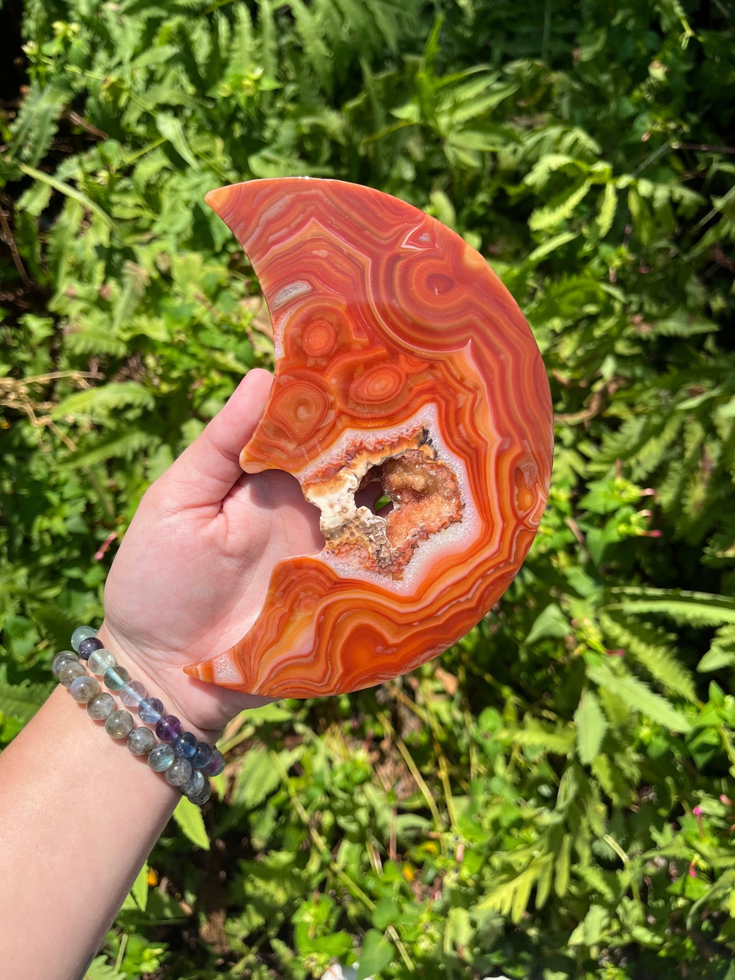 Carnelian Moon Face