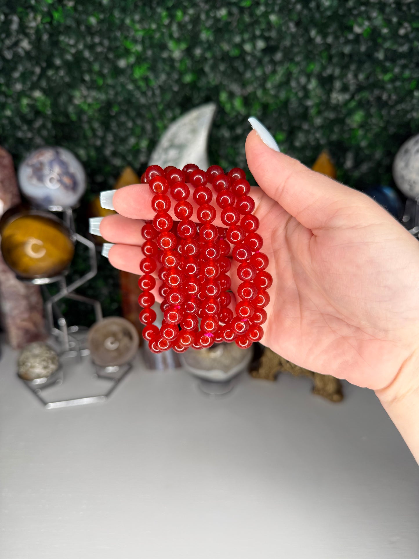 Red Agate Bracelets