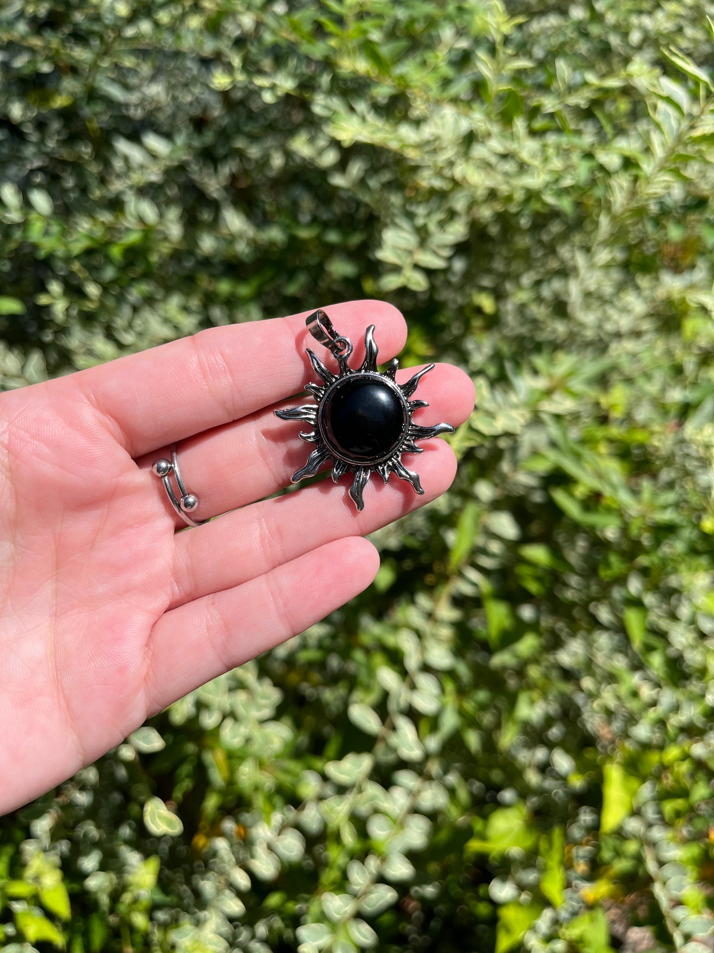 Obsidian Sun Necklaces