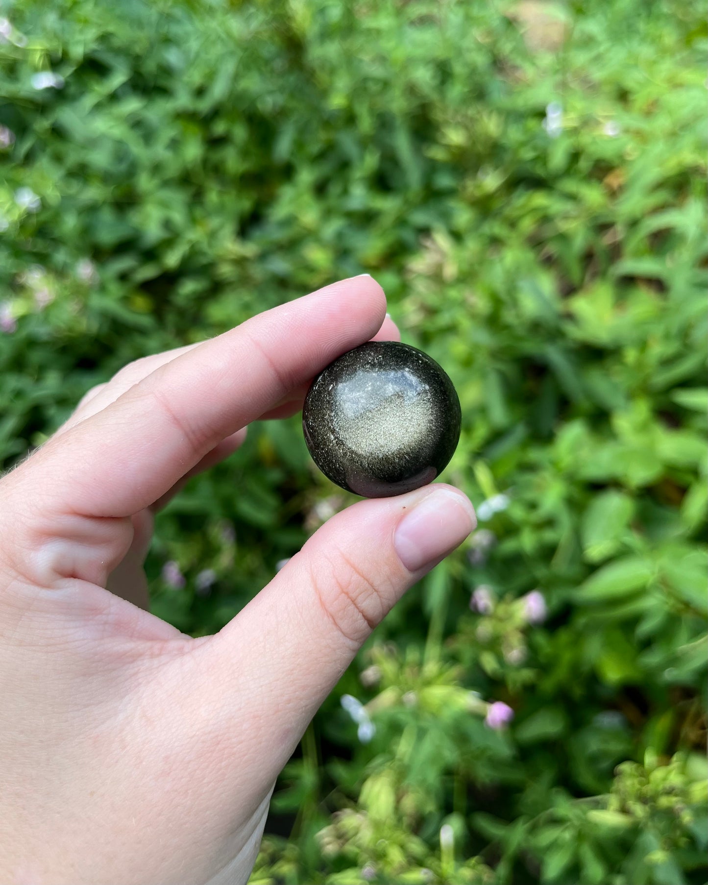 Gold Sheen Obsidian Spheres