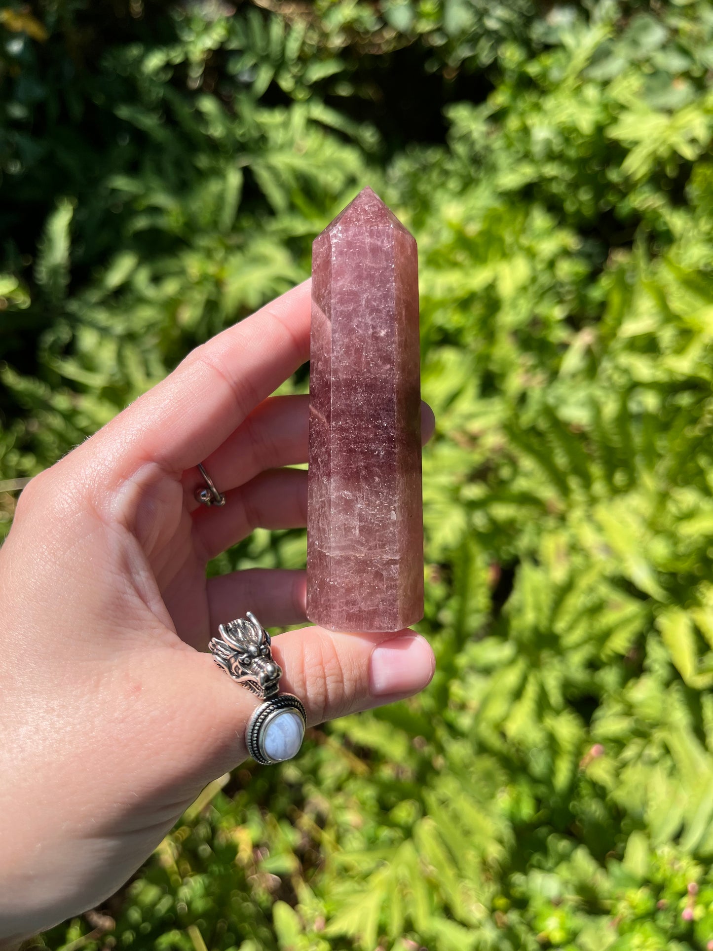 Strawberry Quartz Points