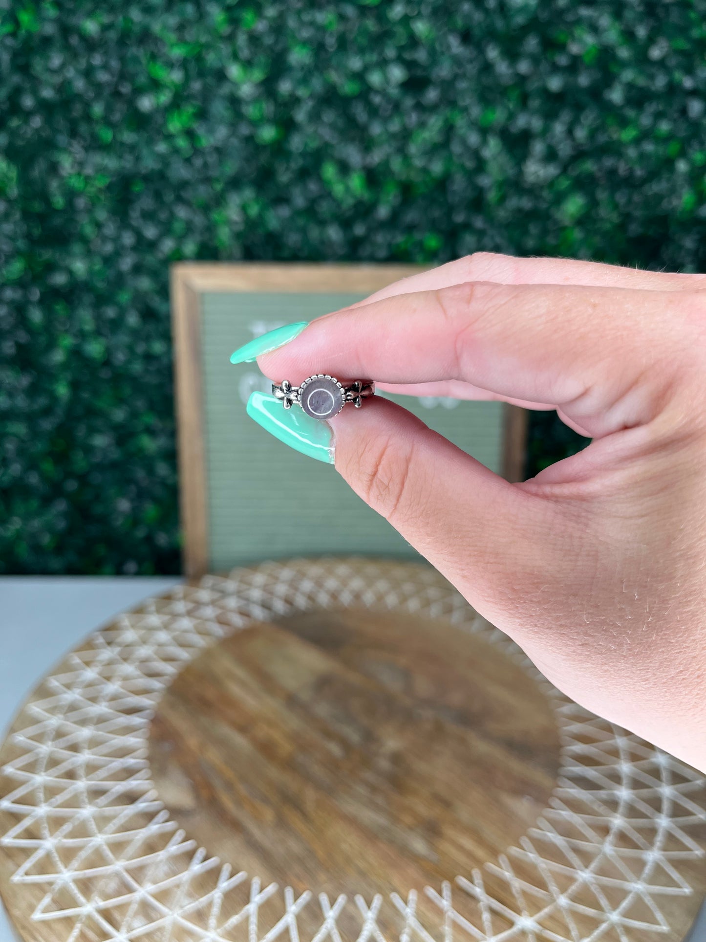 Labradorite Sunflower Rings