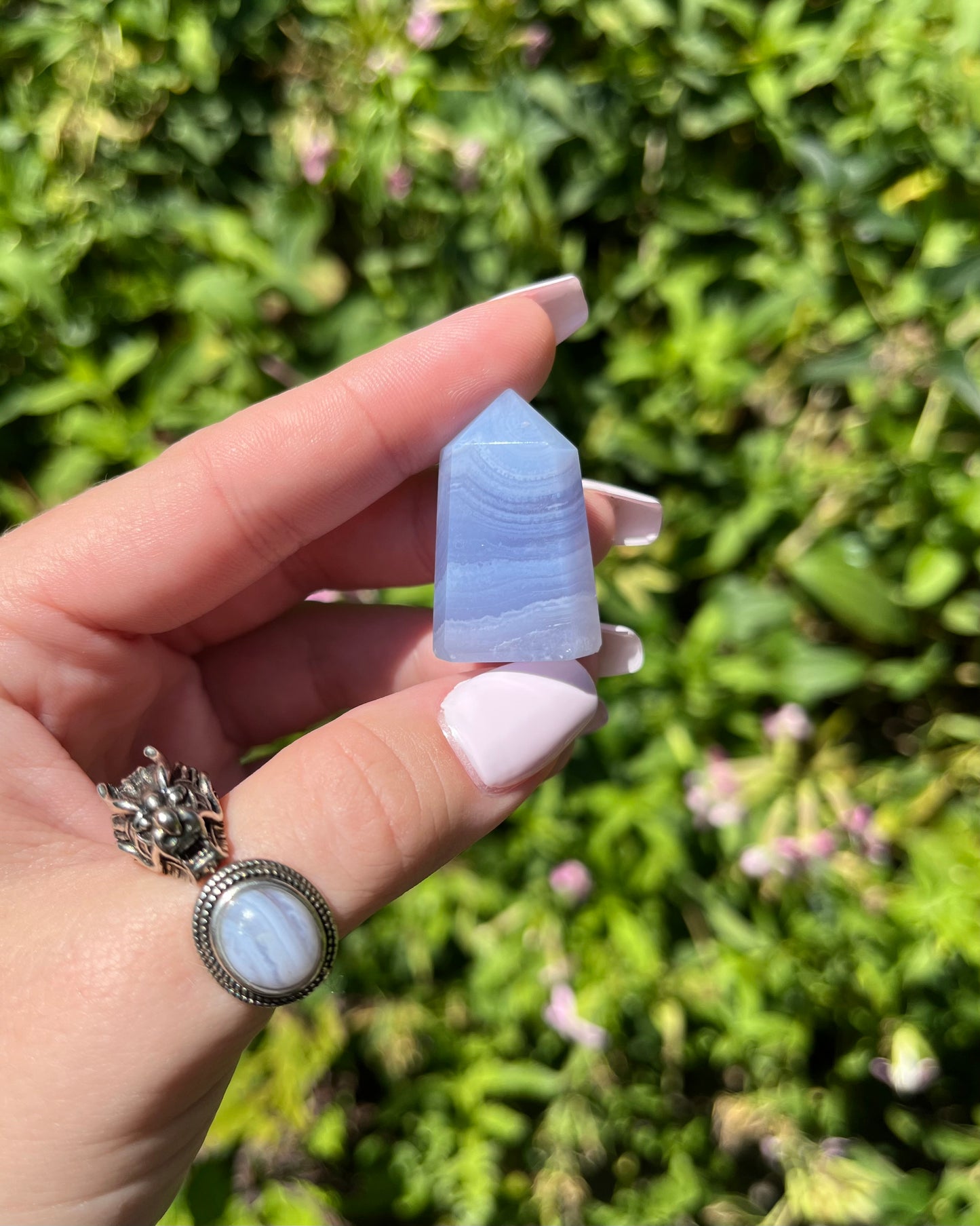 Blue Lace Agate Points