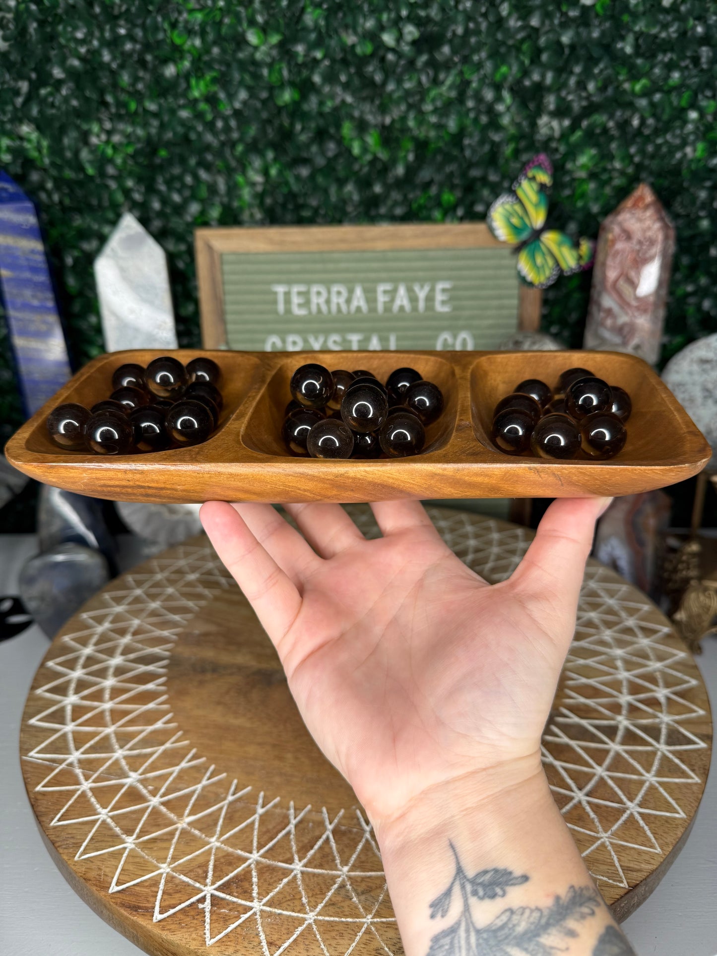 Mini Smoky Quartz Spheres