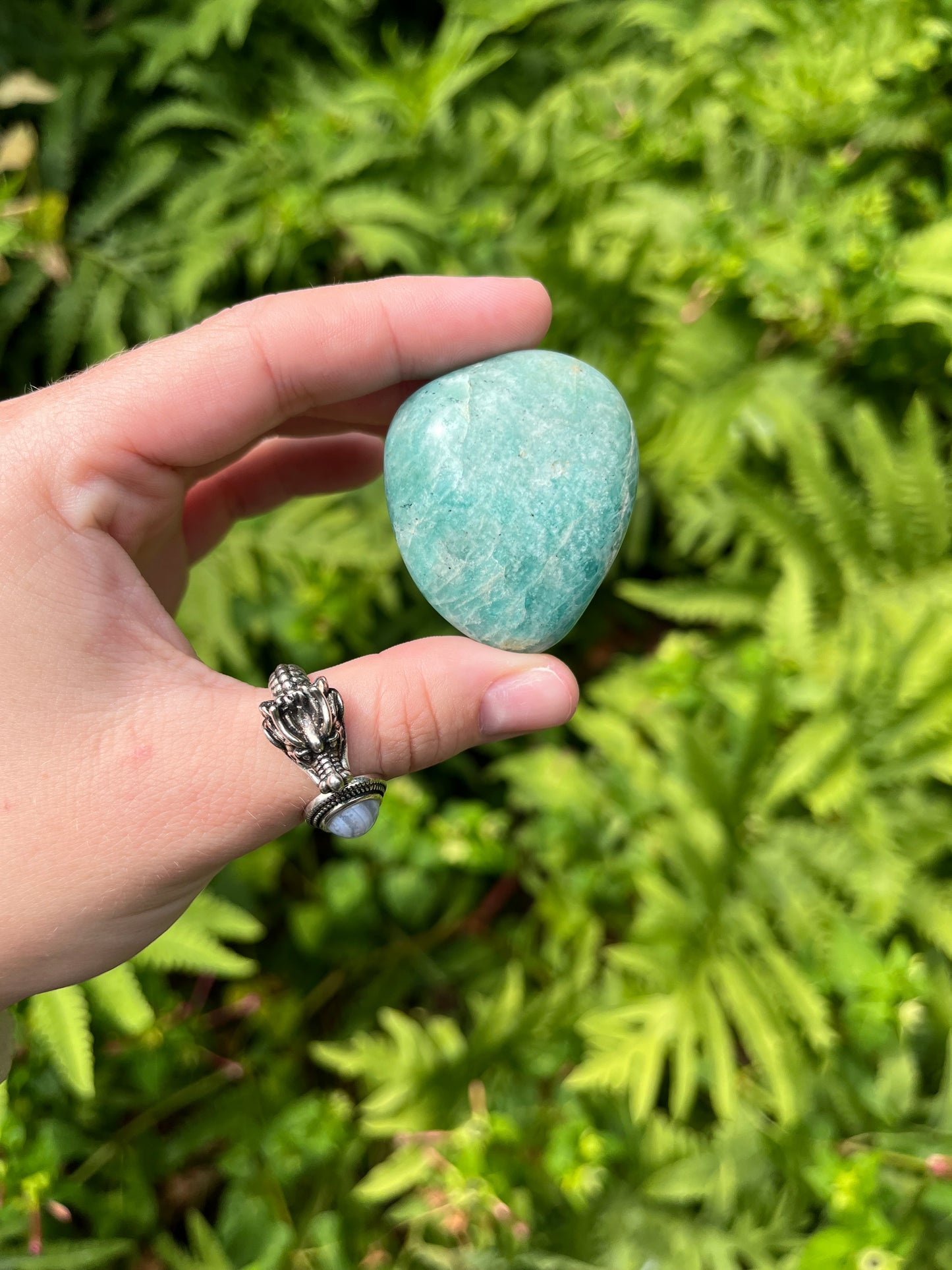 Amazonite Palm Stones