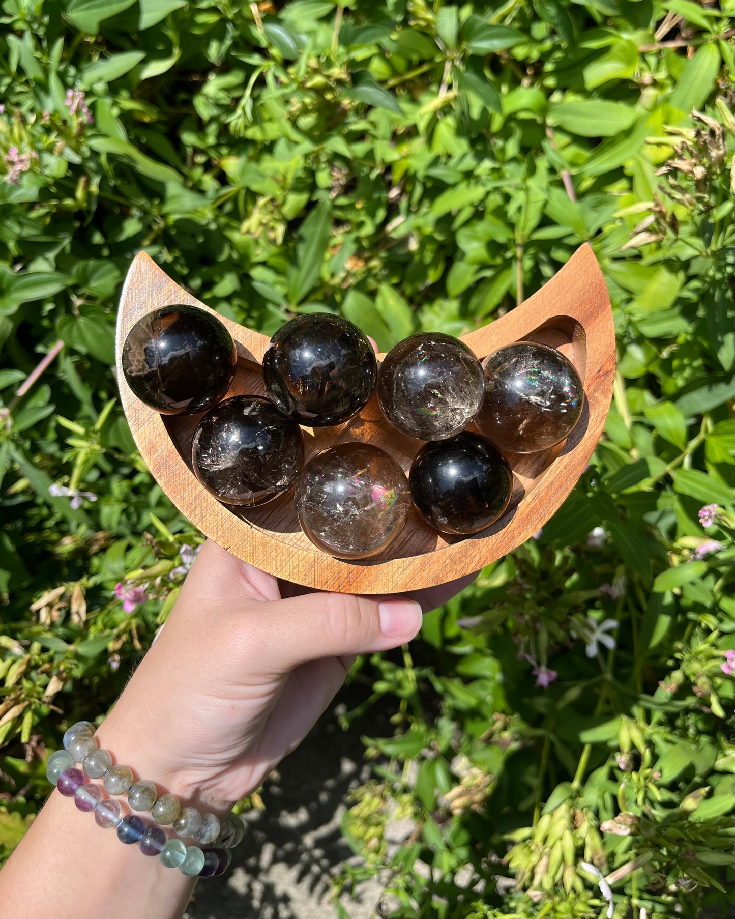 Smoky Quartz Spheres