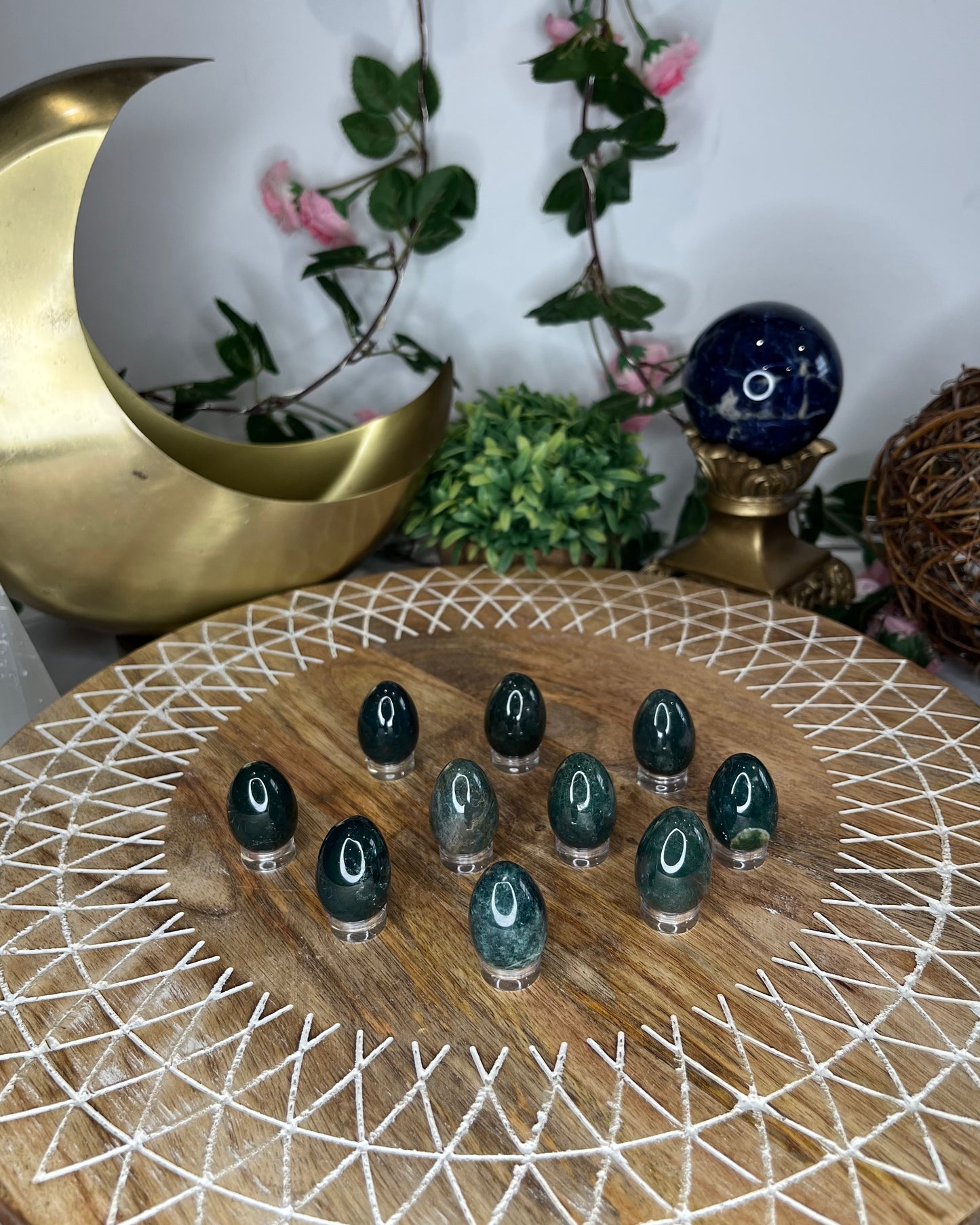 Moss Agate Eggs