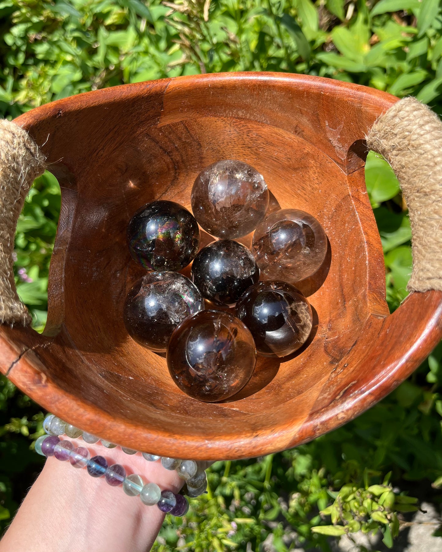 Smoky Quartz Spheres