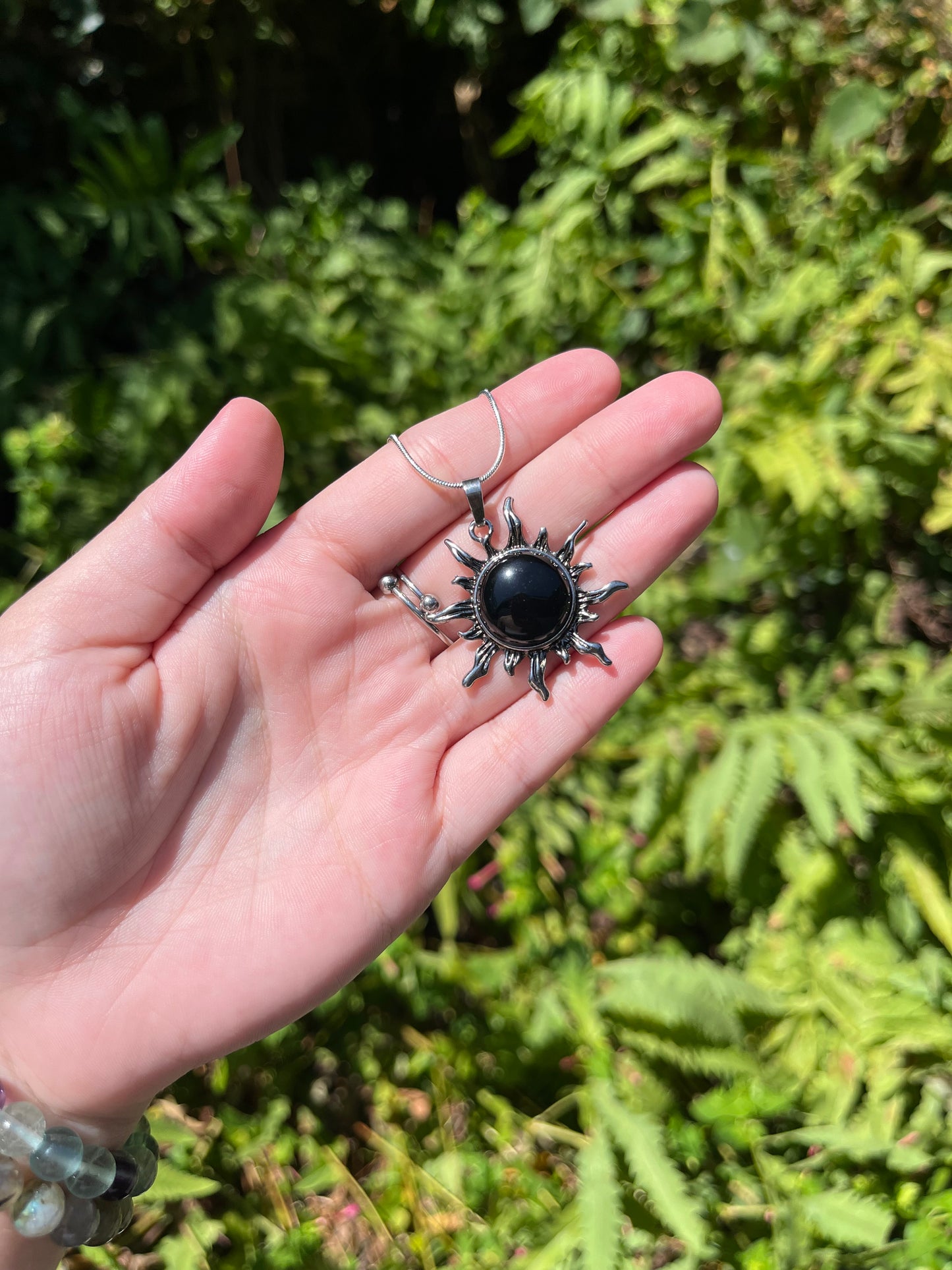 Obsidian Sun Necklaces