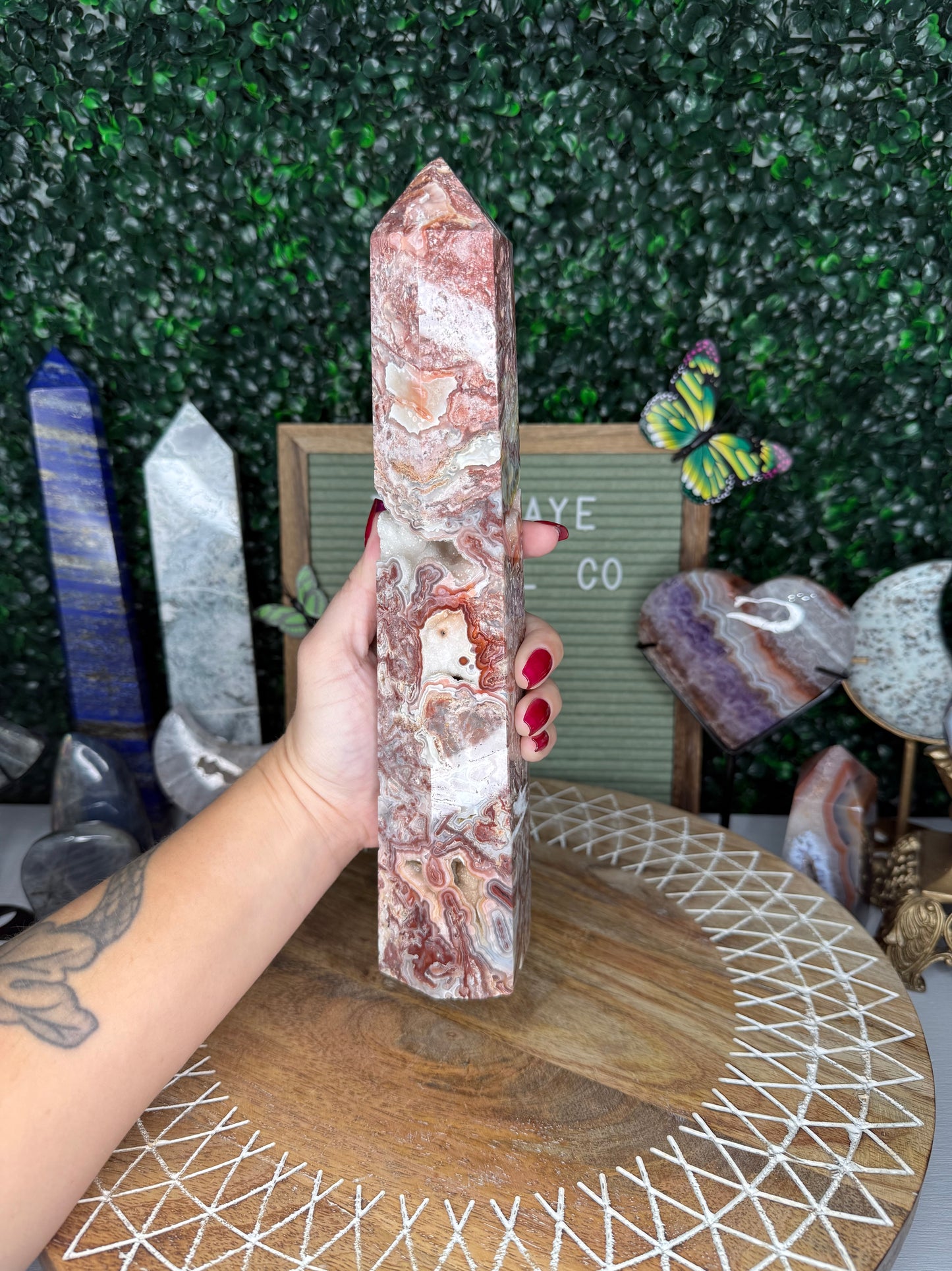 Crazy Lace Agate Tower