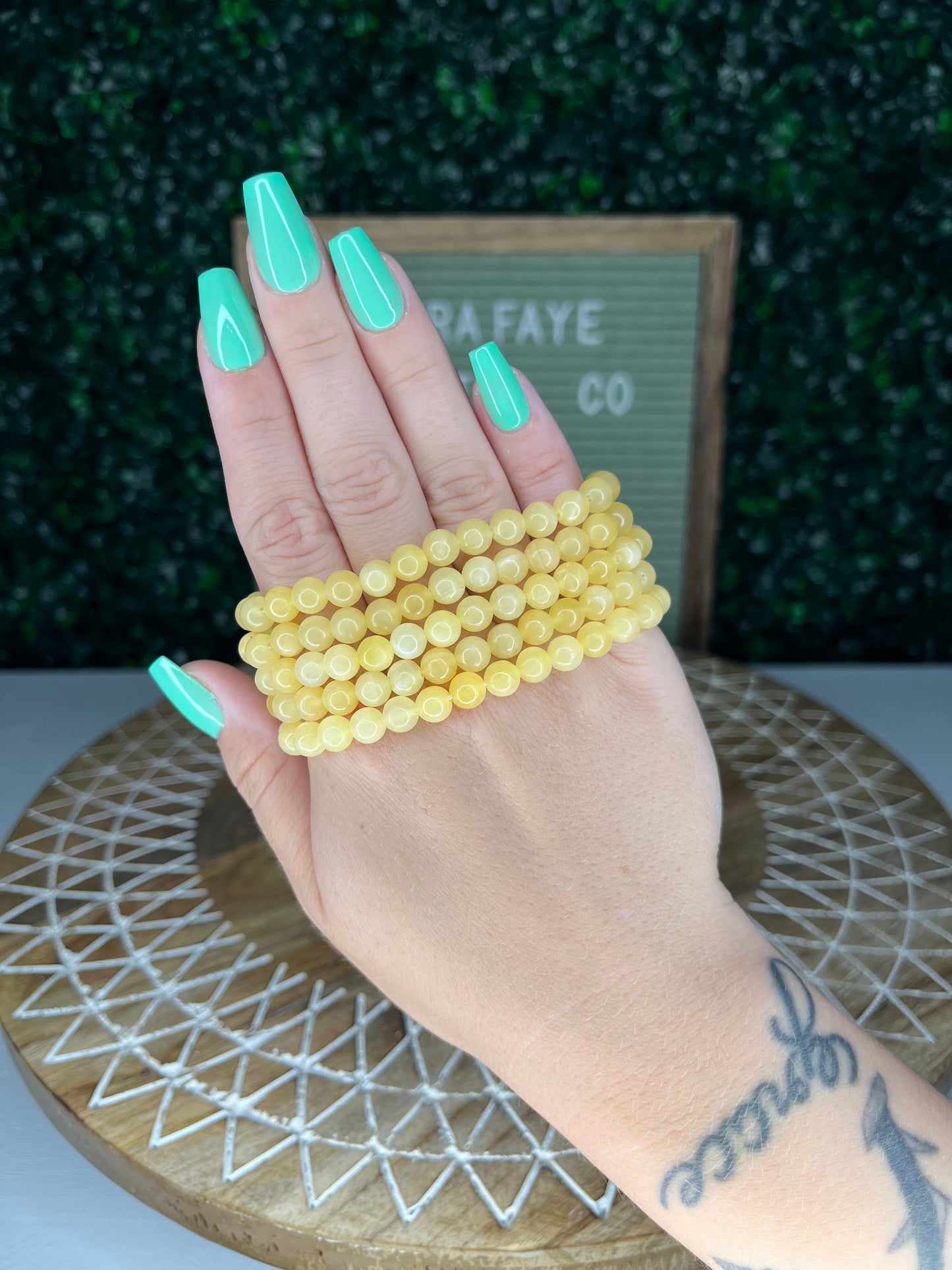 Yellow Calcite Bracelets