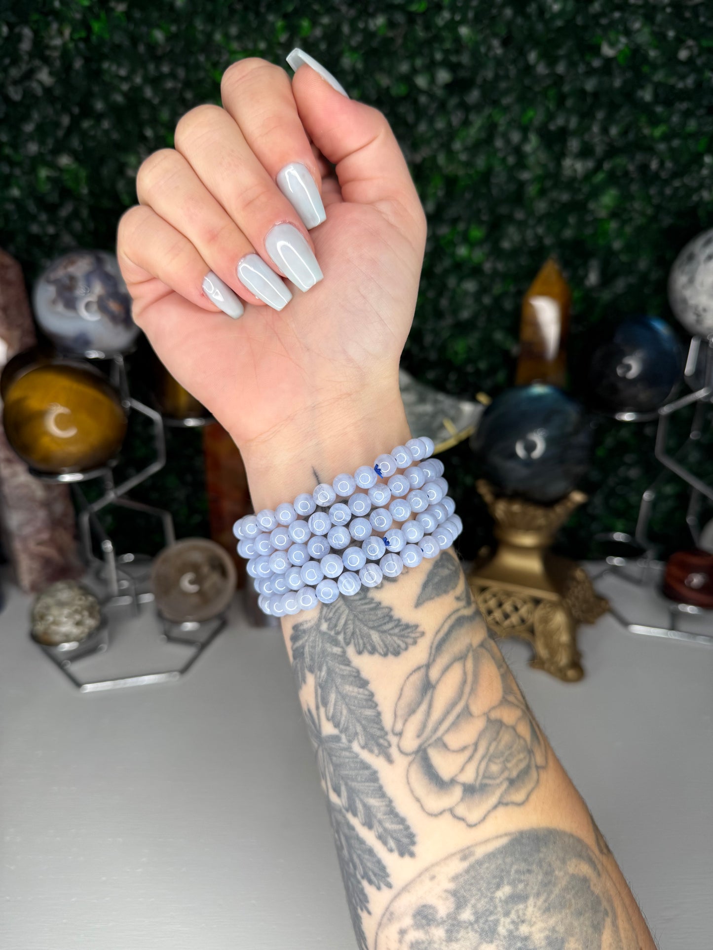 Blue Lace Agate Bracelets