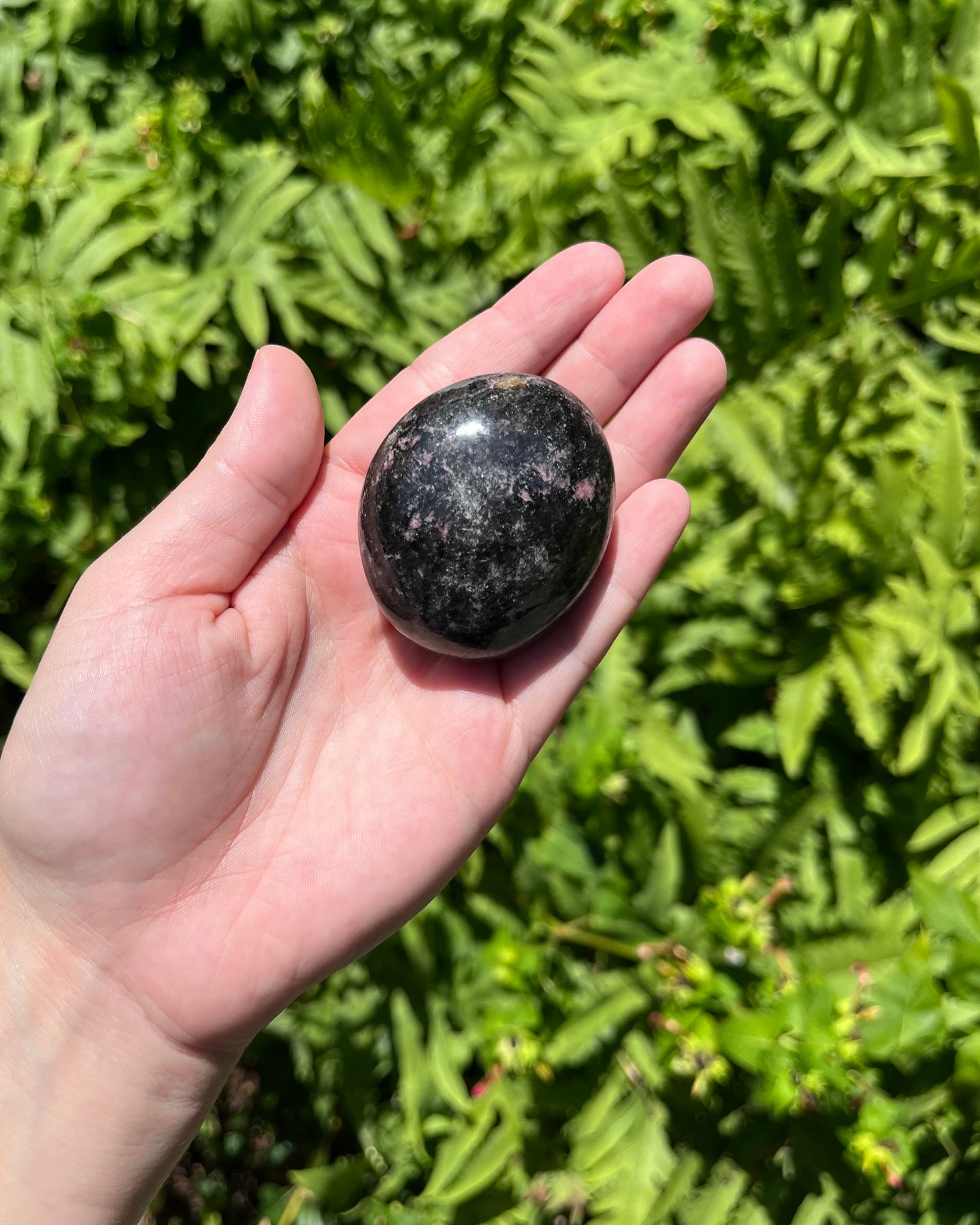 Rhodonite Palm Stones