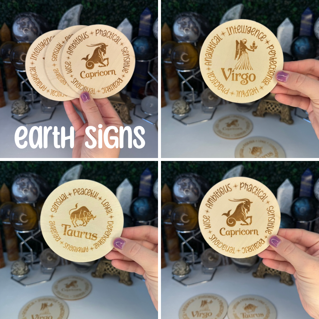 Zodiac Wooden Coasters