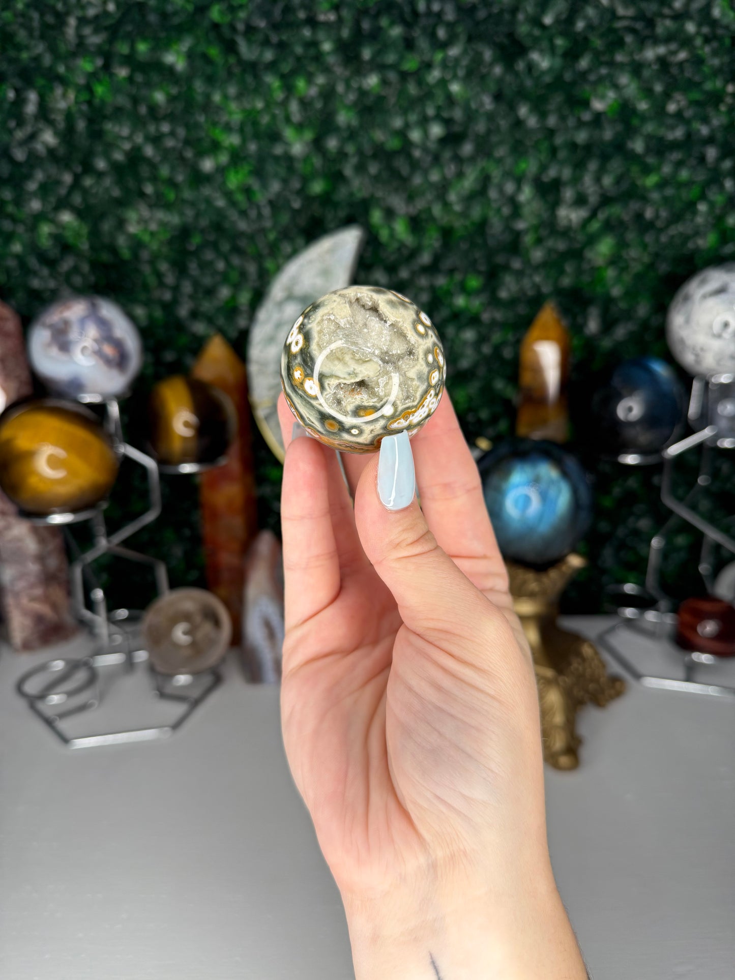 8th Vein Ocean Jasper Sphere