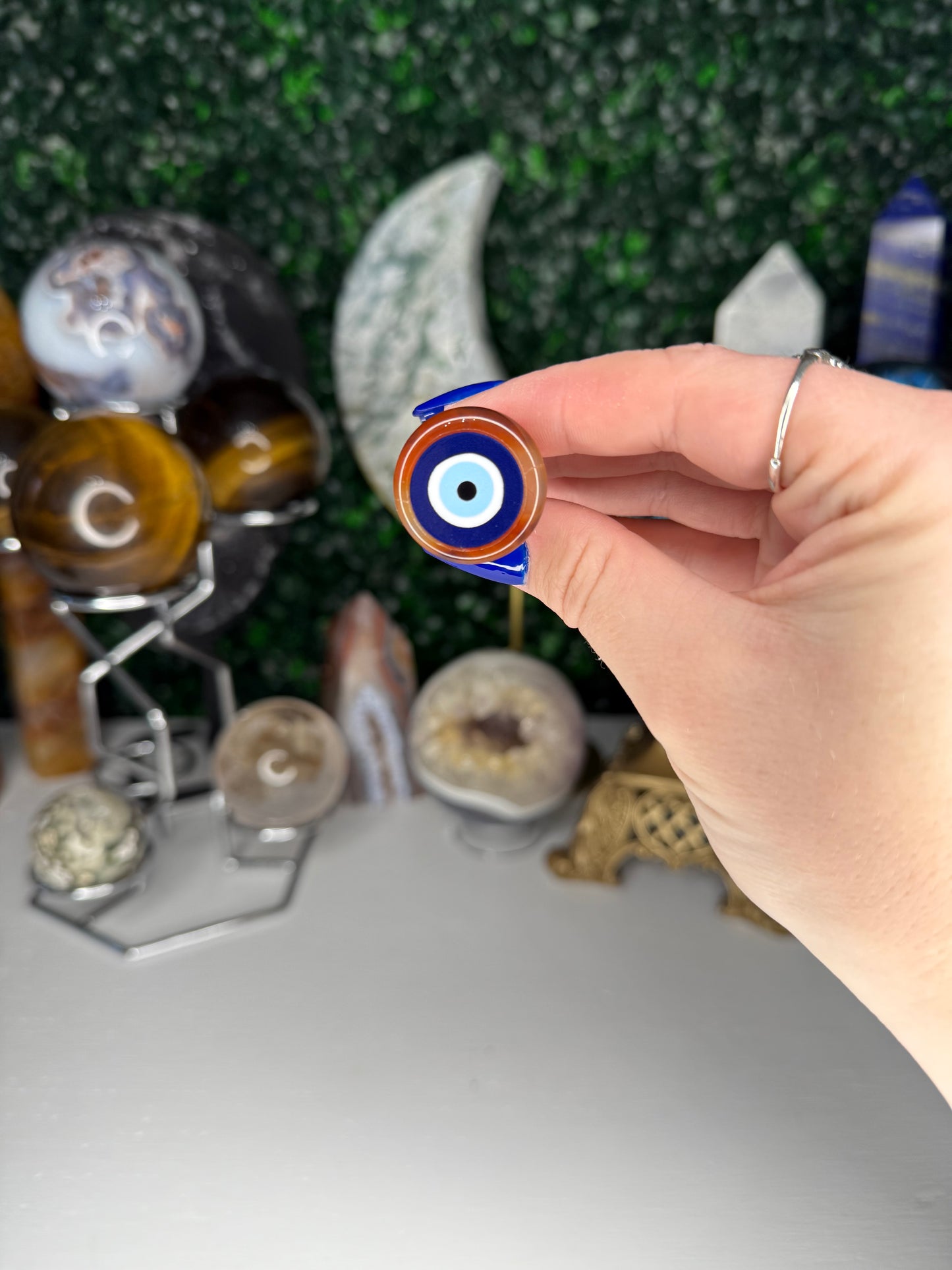 Carnelian Evil Eye Vent Clips