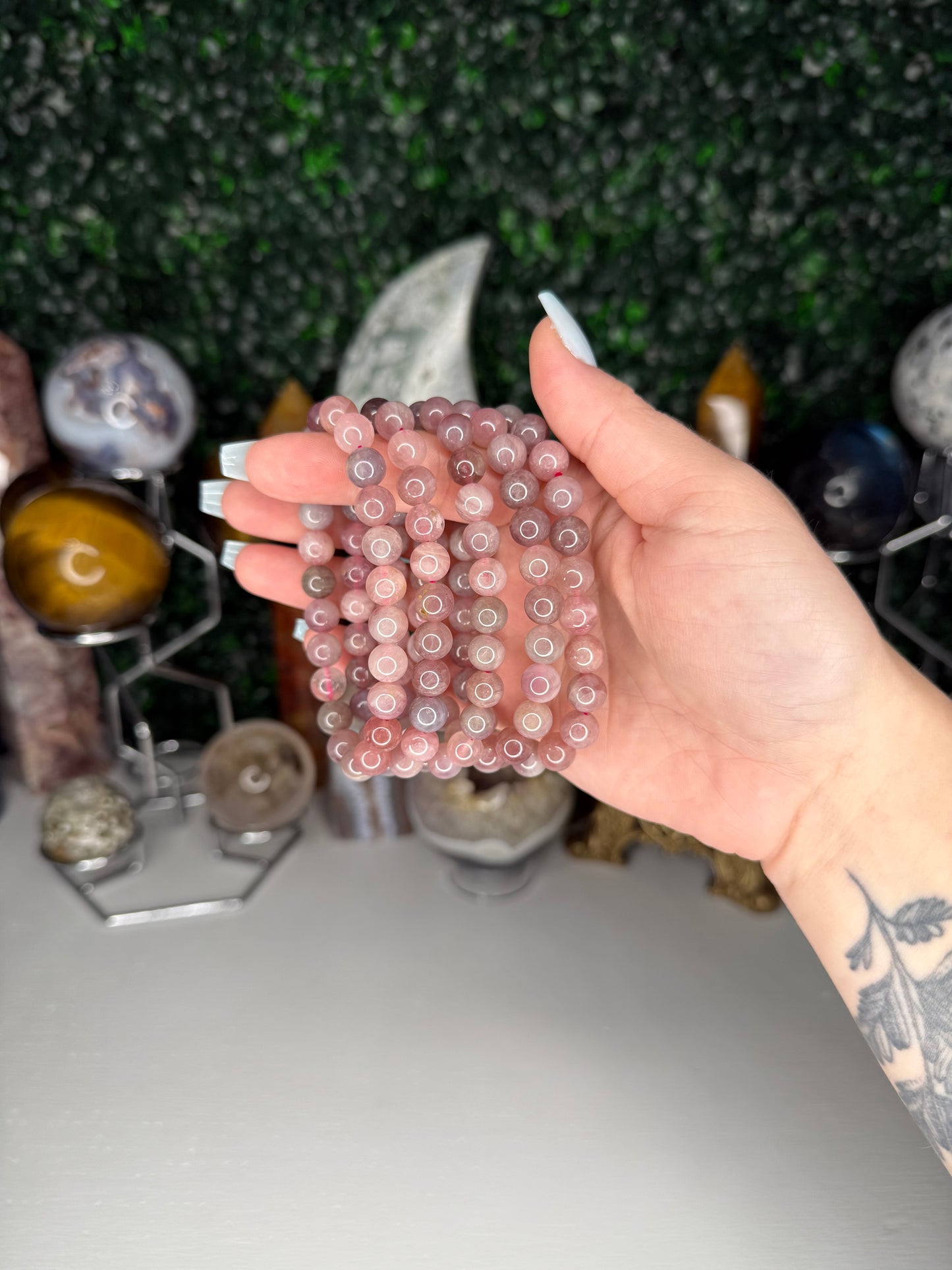 Purple Rose Quartz Bracelets