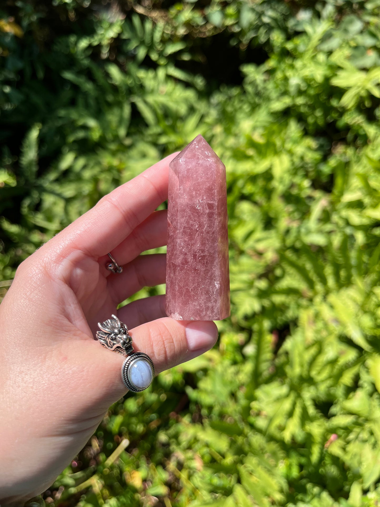 Strawberry Quartz Points