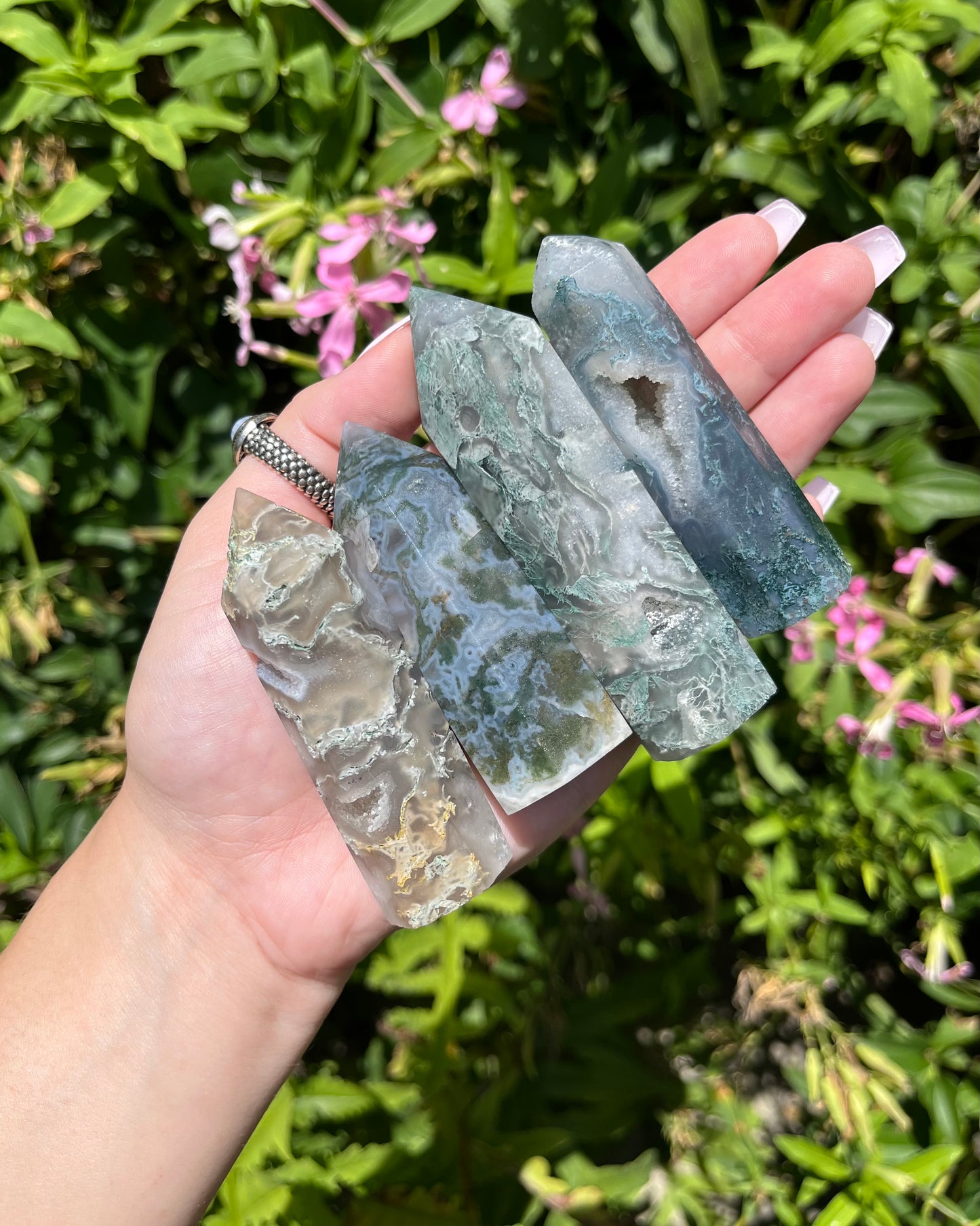 Moss Agate Points