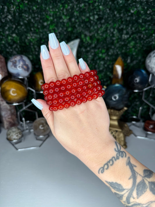 Red Agate Bracelets