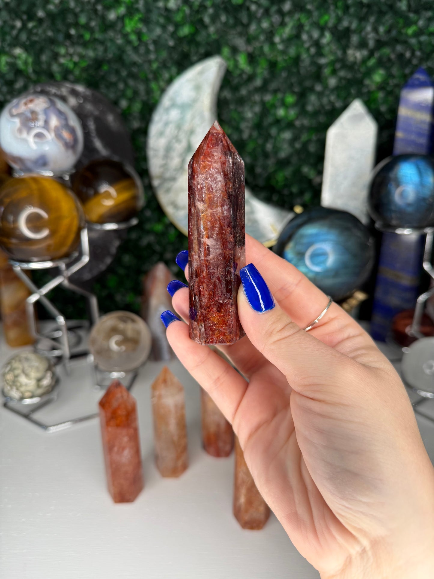 Fire Quartz Points