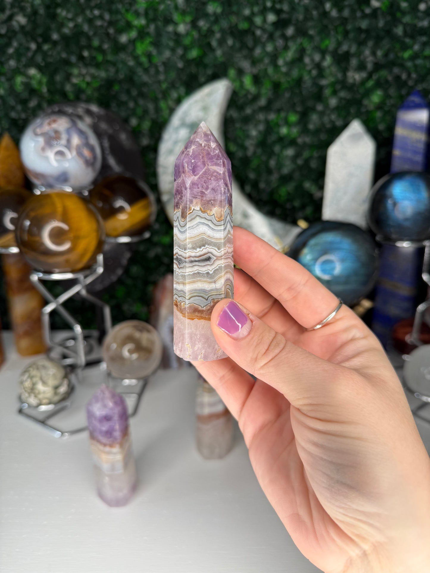 Amethyst Crazy Lace Agate Points