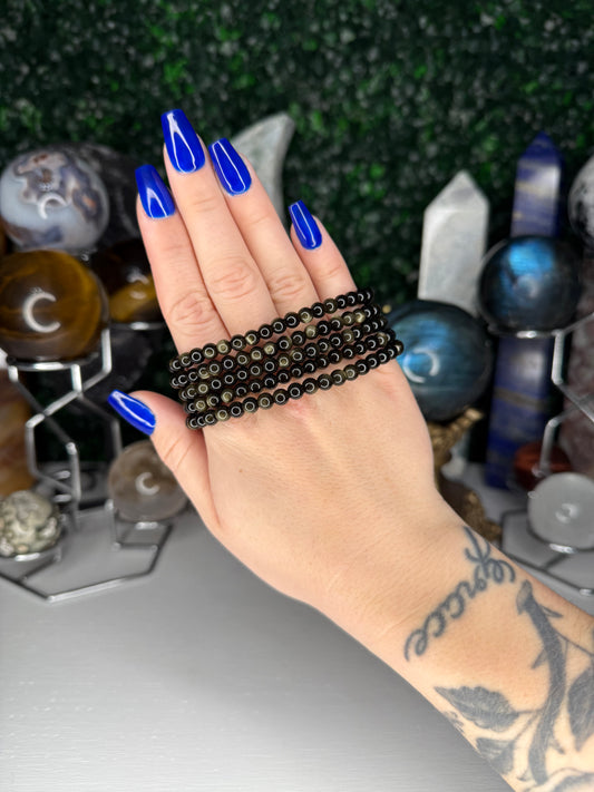 Gold Sheen Obsidian Bracelets