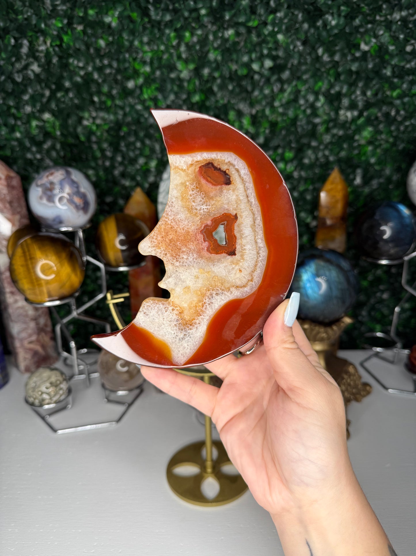 Carnelian Moon Face