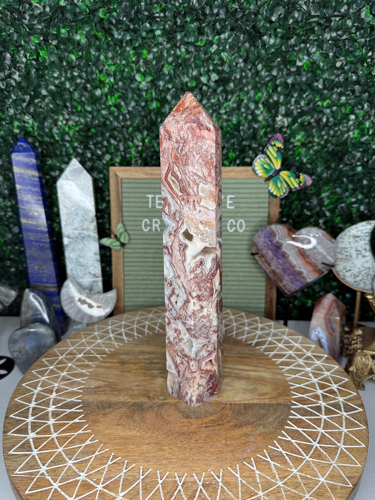 Crazy Lace Agate Tower